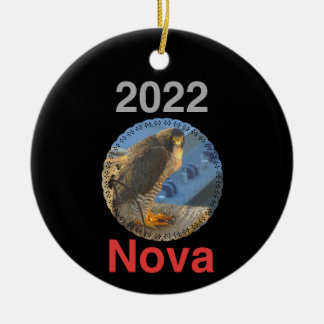 2022 Ceramic Circle Ornament Nova