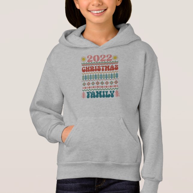 2022 Christmas Family-Merry Christmas-Xmas-Holiday Hoodie (Front)