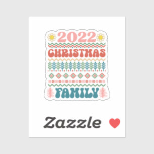 2022 Christmas Family-Merry Christmas-Xmas-Holiday Sticker