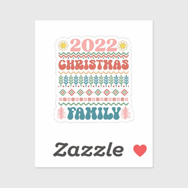 2022 Christmas Family-Merry Christmas-Xmas-Holiday Sticker (Sheet)