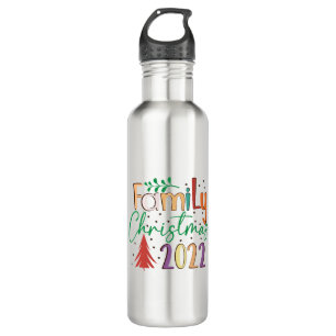 2022 Christmas Family Stainless Steel Water Bottle