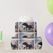 2022 Christmas Horses ver2 Wrapping Paper