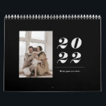 2022 clean minimalist simple modern stylish photo  calendar<br><div class="desc">2022 clean minimalist simple modern stylish photo Calendar. Available in black and white,  navy blue & dusty rose.</div>