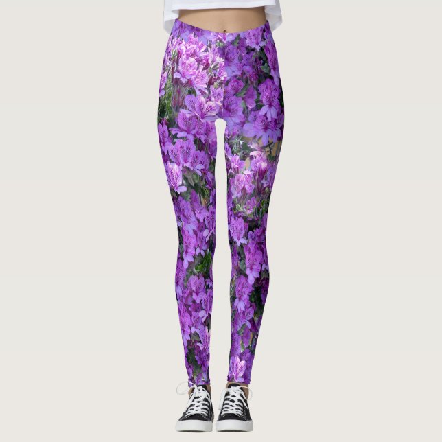 2022 color of the year flowers leggings (Front)