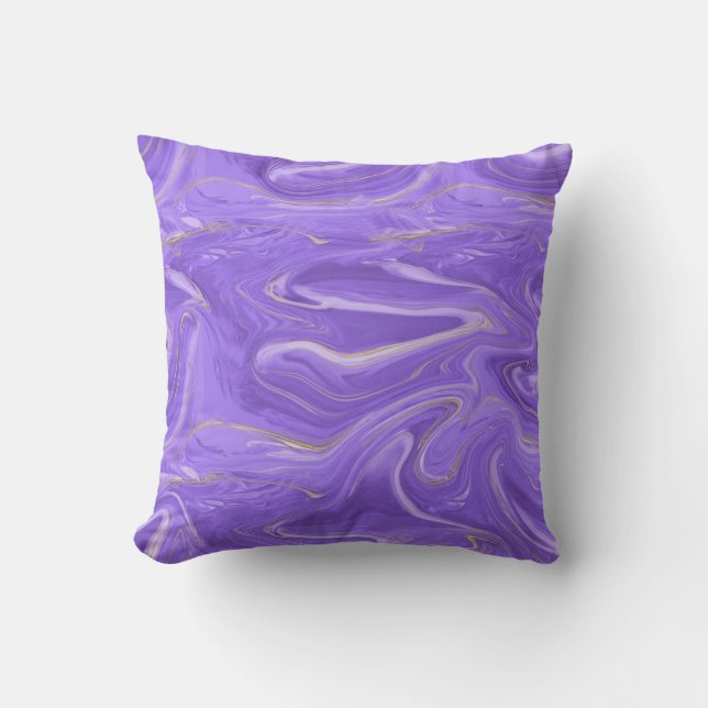 2022 color of the year marble abstract throw pillow (Front)