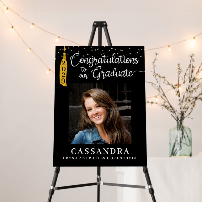 2022 Congratulations Graduate Script Photo Foam Board (In Situ (Stand))