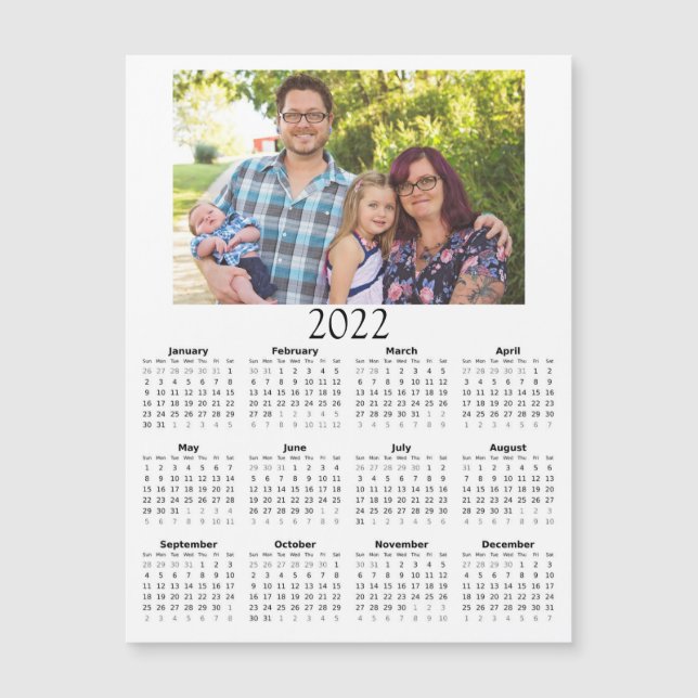 2022 Customized Photo Calendar Mini Magnet