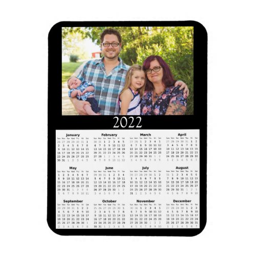 2022 Customized Photo Calendar Mini Magnet