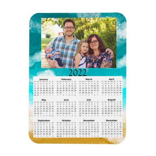 2022 Customized Photo Calendar Mini Magnet