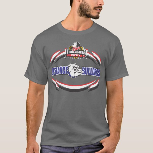 2022 Defiance Bulldog Trojan Horse Tournament Team T-Shirt (Front)
