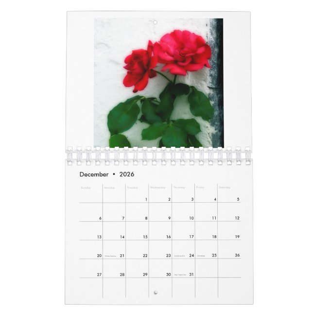 2022 Floral Calendar (Dec 2026)