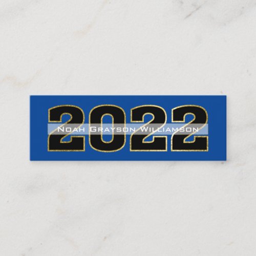 2022 Gold Burgundy Monogram Insert Graduation