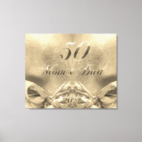 2022 Golden Wedding 50th Anniversary Parents Canva