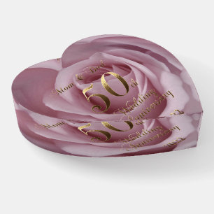 2022 Golden Wedding 50th Anniversary Parents Paperweight