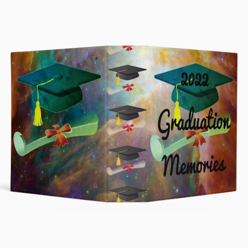 2022 Graduation Memories Keepsake album 3 Ring  3  3 Ring Binder
