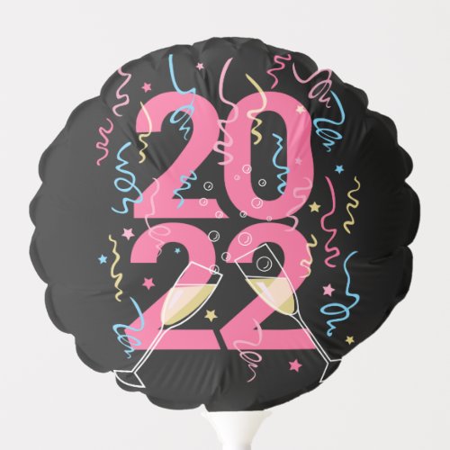 2022 graphic new years eve celebration balloon