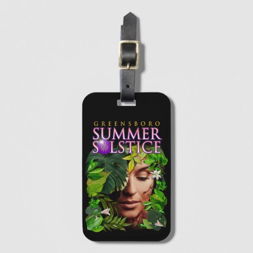 2022 Greensboro Summer Solstice Festival Souvenir Luggage Tag