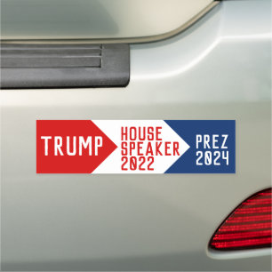 2022 House Speaker Trump President 2024 Car Magnet