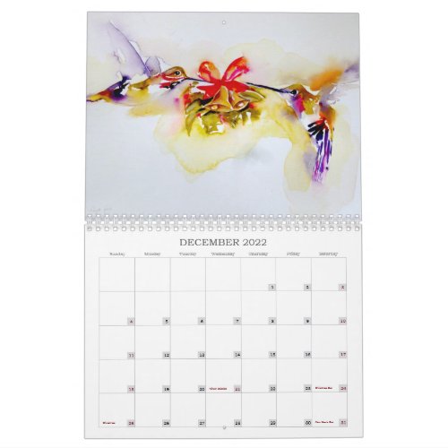 2022 Hummingbird Calendar