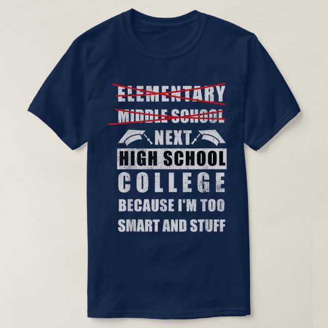 2022 Junior High Graduation Funny Middle School Gr T-Shirt (Design Front)