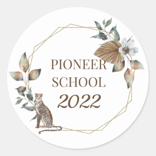 2022 JW Ministry Supply Pioneer School _ Boho Classic Round Sticker
