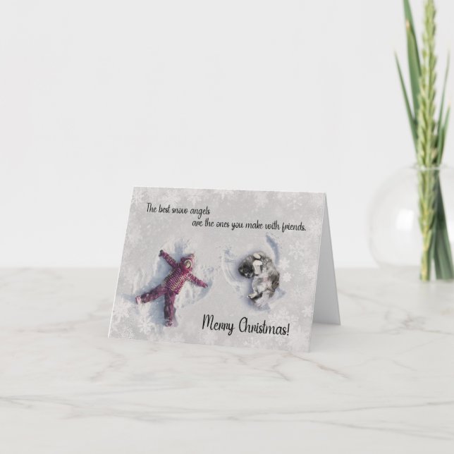 2022 Keeshond Christmas Card Blank inside (Front)