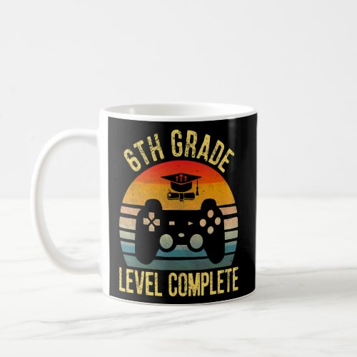 2022 Level Complete Graduation 6th Grade Gamer  Coffee Mug