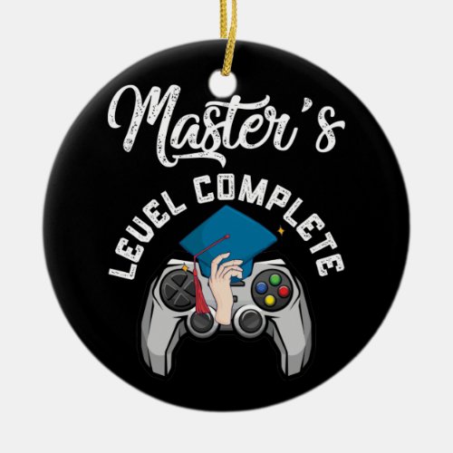 2022 Masters Level Complete Graduation Gamer Ceramic Ornament