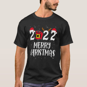 2022 Merry Christmas Family Matching Pajamas Men W T-Shirt