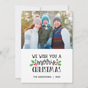 2022 Merry Christmas Photo Holiday Card