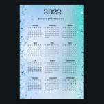 2022! Modern Glitter Calender Poster<br><div class="desc">2022! Modern Glitter Calender Poster. Edit your product in a few minutes by adding your data. You can change the font/color/position by "further personalization".</div>