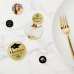 2022 Modern Gold Custom Photo Graduation Party Confetti 2022 Modern Gold Custom Photo Graduation Party Confetti