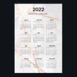 2022! Modern Watercolour Calendar Poster. Poster<br><div class="desc">2022! Modern Watercolour Calendar Poster. Edit your product in a few minutes by adding your data. You can change the font/color/position by "further personalization".</div>