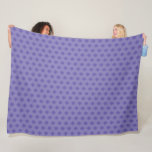 2022 Motif Blue Gray with Purple Appeal Fleece Blanket