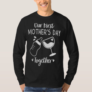 2022 New Our First Mothers Day Together With Milk T-Shirt