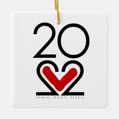 2022 New Year  Ceramic Ornament