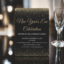 2022 New Year's Eve Party Sparkle Glitter Invitation