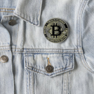 2022 Niue 1 oz Silver Bitcoin  Button