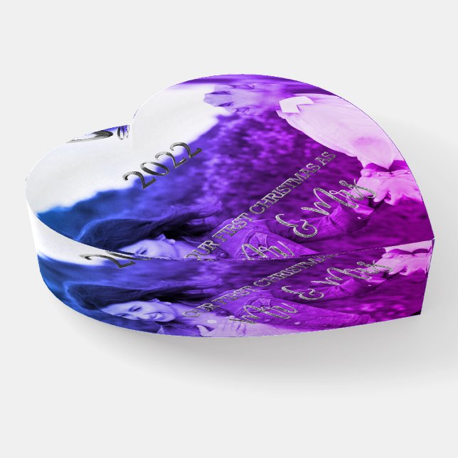 2022 Our First Christmas as Mr and Mrs Paperweight (Angled)