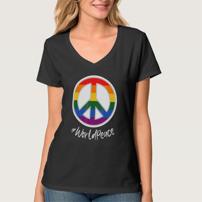 2022 Peace Global Peace International Unity Love P T-Shirt (Front)