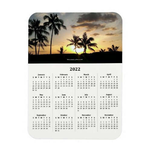 2022 Personalized Photo Calendar Vert Magnet