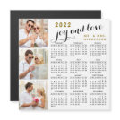 2022 Photo Calendar Fridge Magnet Black Gold White 2022 Photo Calendar Fridge Magnet Black Gold White