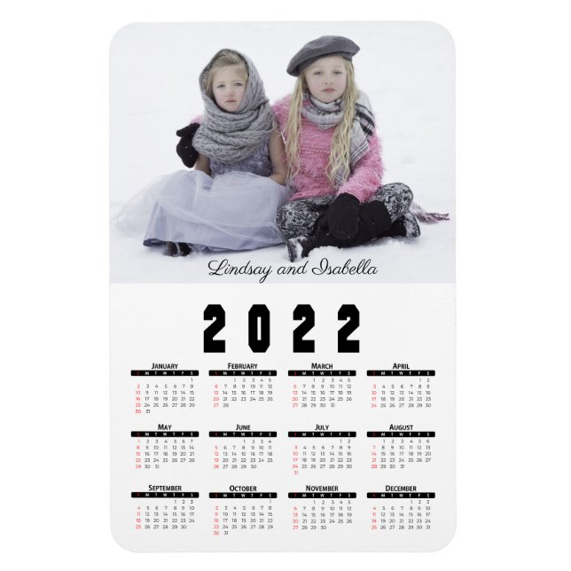 2022 Photo Calendar Magnet (Vertical)