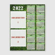 2022 Photo Personalized Calendar Fridge Magnet
