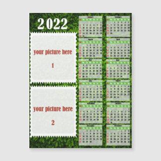 2022 Photo Personalized Calendar Fridge Magnet