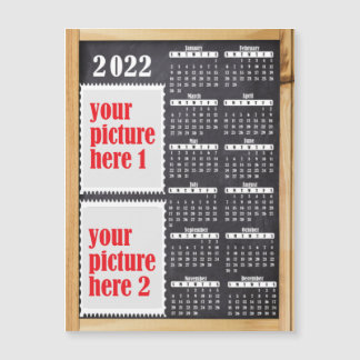 2022 Photo Personalized Calendar Fridge Magnet