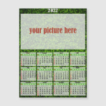 2022 Photo Personalized Fridge Magnet Calendar