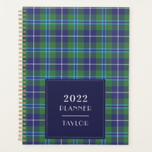 2022 Plaid Tartan Clan Douglas Checkered Planner