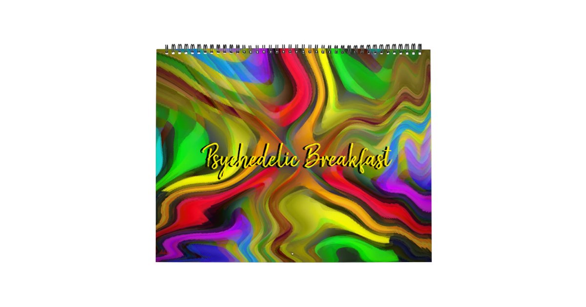 2022 Psychedelic Breakfast Trippy Abstract Art Calendar