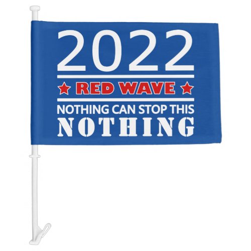 2022 RED WAVE CAR FLAG